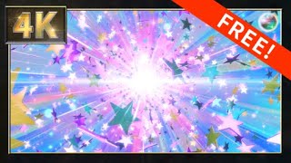 【4K】無料CG背景素材　10秒ループ動画　星屑パーティクル　パステルカラー【Aftereffects】