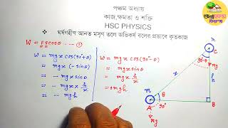 আনত তলে কৃত কাজ । আনত তল বরাবর কৃত কাজ ।hsc physics।physics with mosharof।