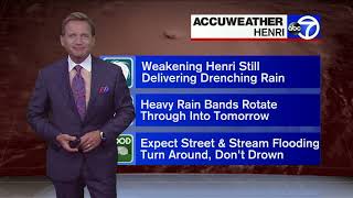 Henri's Track: Storm could unleash flash floods amid heavy rains