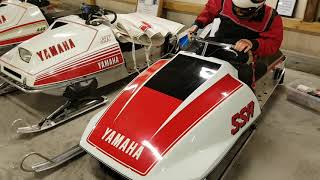 VINTAGE SNOWMOBILES AT VSCA VINTAGE SNOWMOBILE SHOW IN LOWVILLE NY