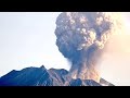 huge eruption of sakurajima stratovolcano in japan