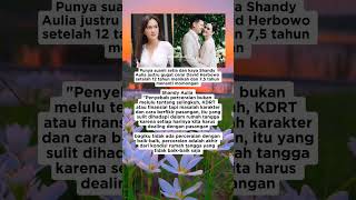 Shandy aulia gugat cerai suami setelah 12 tahun menikah #beritaartis #infoartis #gosipartis #fyp