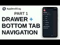 Drawer + BottomTab Navigation (Part 1) - Twitter | React Navigation v5 | React Native | AppDevBlog