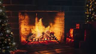 Warm Christmas Atmosphere🎄Instrumental Christmas Music & Crackling Fireplace Sounds for Relaxation