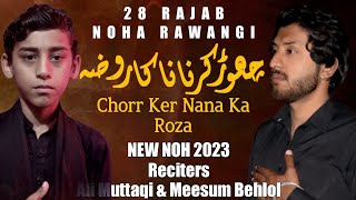 പുതിയ 28 റജബ് നോഹ 2023 | റവാംഗി ഇമാം ഹുസൈൻ നോഹ 2023 | മീസും ബഹ്ലോൽ | അലി മുത്തഖി