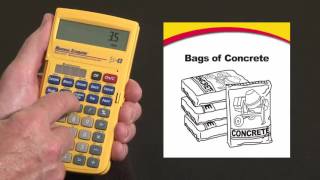 Material Estimator Bags of Concrete and Volume How To