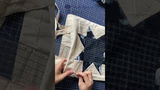 無印良品のマイバッグリメイク🪡 古布パッチワーク刺し子🪡 着物リメイク muji bag diy refashion handmade sewing tutorial