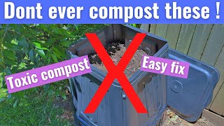 DO NOT mix these things into Compost