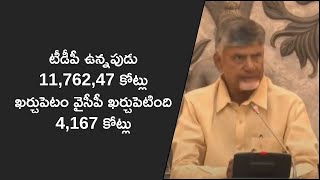 టీడీపీ ఉన్నపుడు 11,762,47 కోట్లు ఖర్చుపెటం వైసీపీ ఖర్చుపెటింది 4,167 కోట్లు #politicalnews