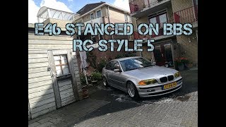 BMW e46 sedan stanced BBS RC 0.90 Style 5