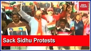 'Sack Sidhu' Protests By Dogra Front In J&K, Effigies Burned