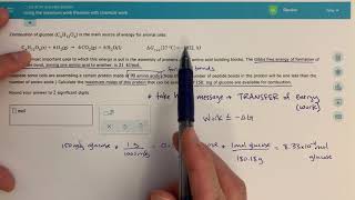 ALEKS - Using the maximum work theorem with chemical work (1 of 2)