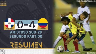 Resumen República Dominicana 0-4 Colombia │ Amistoso Internacional Sub 20 │ SEGUNDO PARTIDO