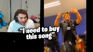 Adin Ross reacts to Juice WRLD - "Rolling Loud" snippet