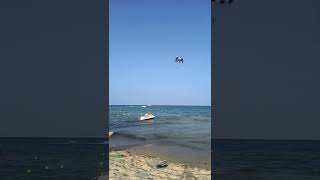 Sea sport on the beach of Salammbo hotel in Hamammet Tunisia