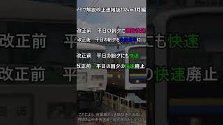 【ダイヤ解説】改正速報版2024年3月編JR東日本千葉支社Part1 #ダイヤ改正