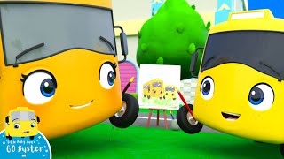 WOW! Buster Paint's With Mommy! | Go Buster! | Bus Cartoons for Kids! | Funny Videos & Songs