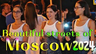 💓Evening walk along the beautiful streets of Moscow