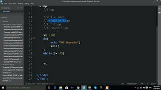 Do while loop PHP lecture 17