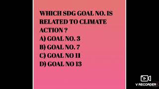 MCQS- Sustainable Development Goals || Finance Account assistant|| Mock Test for FAA