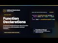 Function Declarations Explained | FullStack Masterclass JavaScript Course