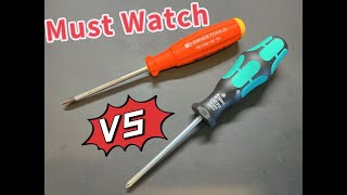 Wera VS PB Swiss Screw Driver HUGE Difference ! Find Out Why !