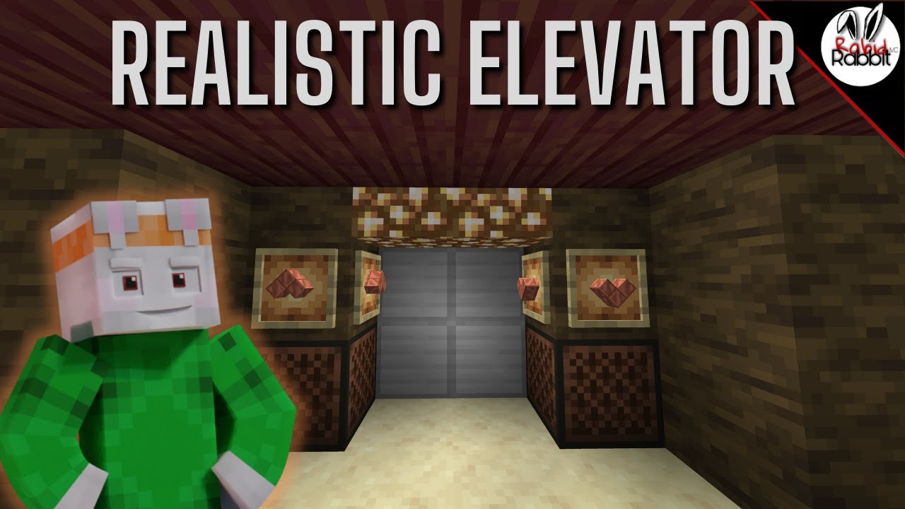 How To Make A Real Elevator In Minecraft! Easy To Build, Tutorial ...