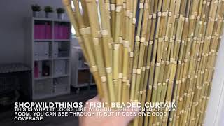 Bamboo Beaded Curtain \