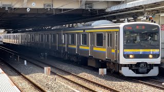 【4K高画質】【209系C617編成6両  OM出場回送（指定保全）】JR東日本209系2100番台ﾏﾘC617編成が非常警笛を鳴らして大宮駅11番線を発車するシーン（回8345M）2023.4.28