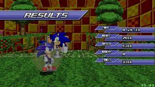 | Modern Sonic V6 | Result Screen For Unleashed HUD | [#SRB2]