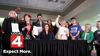 Michigan Gov. Gretchen Whitmer signs gun reform bills into law