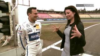 Mercedes Benz TV  Torie visits the DTM tests in Hockenheim