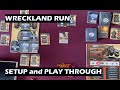 Wreckland Run Solo Board Game Setup and Play Through