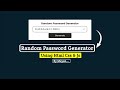 Random Password Generator Using HTML, CSS & JavaScript | MayanCoders
