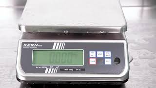 Bench scale, protected by stainless steel and IP68 rating, now also with EC type approval | KERN FXN