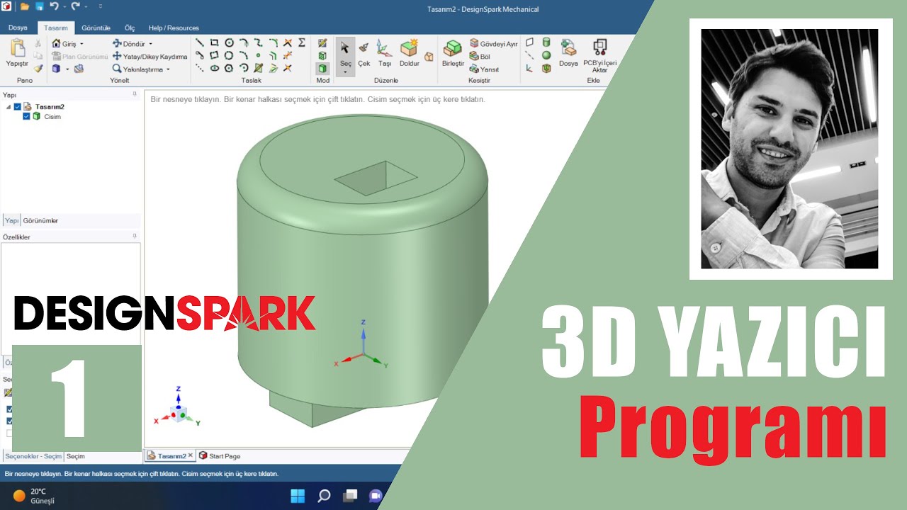 Ücretsiz 3 Boyutlu Çizim Programı DesignSpark | 3D Yazıcı Için Çizim ...