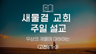 2025년 01월 26일 새물결교회 주일예배 (고전 8:1-3)