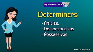 Determiners | Determiners In English Grammar | Articles, Demonstratives and Possessives | Types/Uses