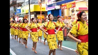 板橋エイサー道ジュネ～２０１８!! 東京中野区新風エイサー　VS　和光青年会