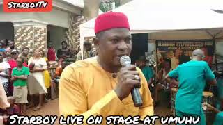 Star boy live on stage at umuhu