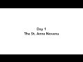 Day 1 - The St  Anne Novena | 2016