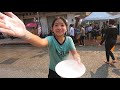 water splashing festival walking around mount. phousi luang prabang 泼水节环走琅勃拉邦普西山