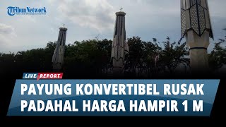 Payung Konvertibel di Alun-alun Trunojoyo Sampang Rusak, Padahal Harga Hampir Rp1 Miliar