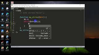 Reverse String without built in function in php