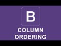 Bootstrap 4 Tutorial 8 - Column Ordering