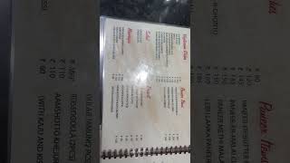 Kasturi restaurant menu card in Hatibagan