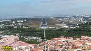 廈門高崎國際機場降落的第一視角原聲原速震撼First perspective of landing at Xiamen Gaoqi International Airport  Shocking or