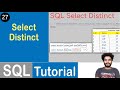 #27 Select Distinct Statement in SQL | SQL Tutorial