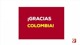 Gracias Colombia, gracias Bogotá.