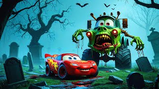 Big \u0026 Small vs Epic Escape: Lightning McQueen VS ZOMBIE MATER MONSTER TRUCK Eater Car | BeamNG.Drive